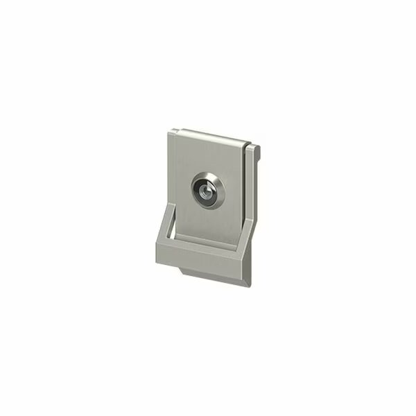 4-5/8 x 3 Modern Door Knocker with Viewer Satin Nickel Finish, Deltana, Mfr#: DKMV4U15